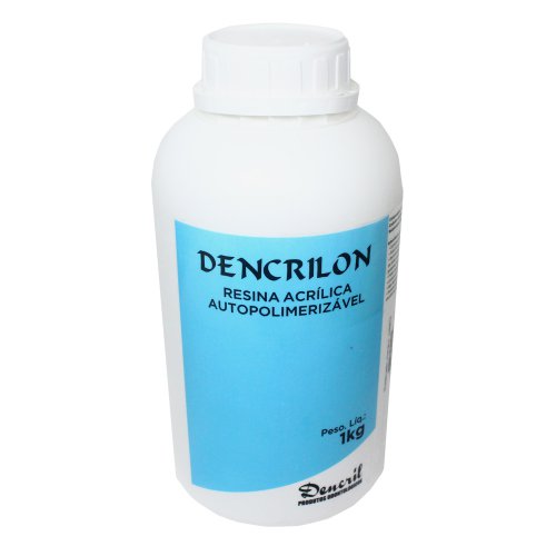 Resina Acrílica Autopolimerizável Dencrilon Rosa Claro 1kg com Veias