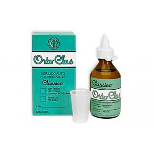 Resina Acrílica Orto-Clas Azul 80g