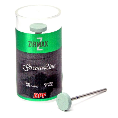 Pedra Zirmax para Desgaste de Zirconia Roda Pequena Verde - CD2323