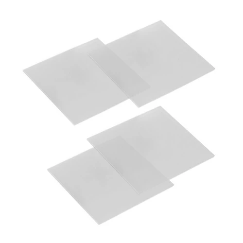 Placa Cristal 2,0mm Quadrada Transparente Pct com 5Un EssenceDental